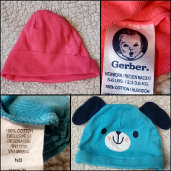 7 Infant Hats and 5 Headband Bundle - Picture 5 of 8